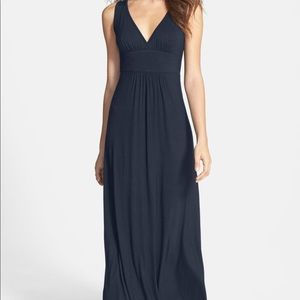 Loveapella Petite Maxi Dress in Navy